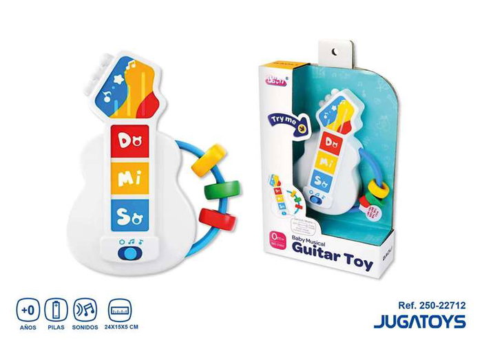 JugaToys Guitarra de actividades infantiles con sonidos