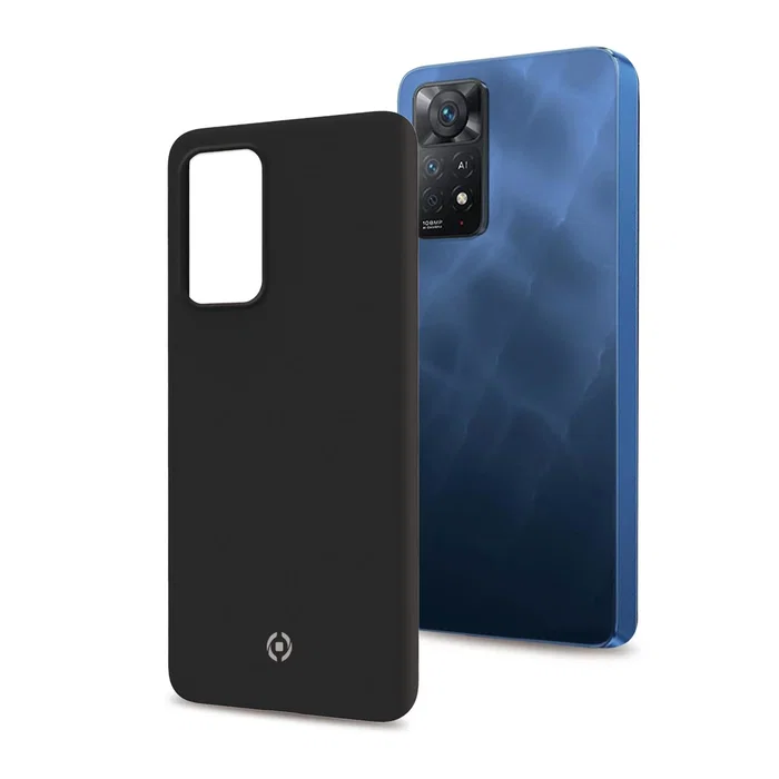 Celly Funda Xiaomi Redmi Note 11 Pro / Pro 5G Negro TPU Protectora Resistente a Rayones y Polvo