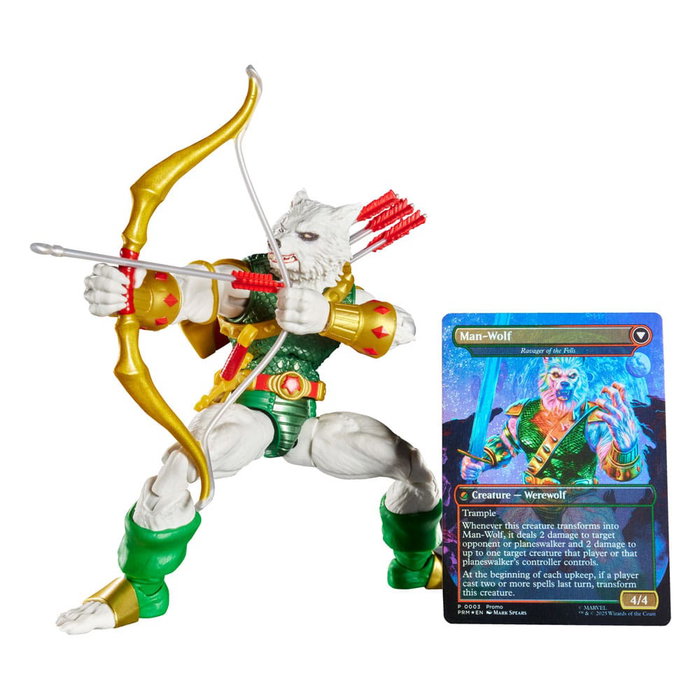 Hasbro Marvel Legends Man-Wolf con carta exclusiva de Magic: The Gathering (15 cm) inevitable
