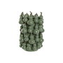 DKD Home Decor Jarrón de Gres Calabaza Verde 25x25x30 cm