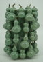 DKD Home Decor Jarrón de Gres Calabaza Verde 25x25x30 cm
