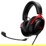 HyperX Cloud III Headset Gaming Negro/Rojo, Referencia 727A9AA, Auriculares con Sonido Surround 7.1 y Micrófono Desmontable