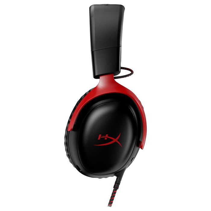HyperX Cloud III Headset Gaming Negro/Rojo, Referencia 727A9AA, Auriculares con Sonido Surround 7.1 y Micrófono Desmontable