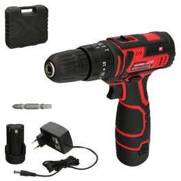 WOLFPACK LINEA PROFESIONAL Taladro Atornillador 12 V con Percutor y Batería 1.300 mAh