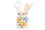 DKD Home Decor Set de 5 Botes para Utensilios Limón