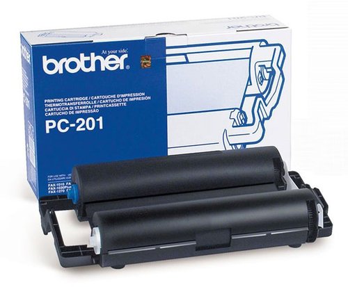 Brother PC201 Cartucho y Bobina Negro para Fax