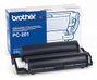 Brother PC201 Cartucho y Bobina Negro para Fax