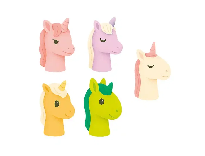 Imaginovo Tiny Tales - Marionetas de dedos de PVC para niños 10 unidades surtidas con 5 personajes, juguete educativo para +3 años