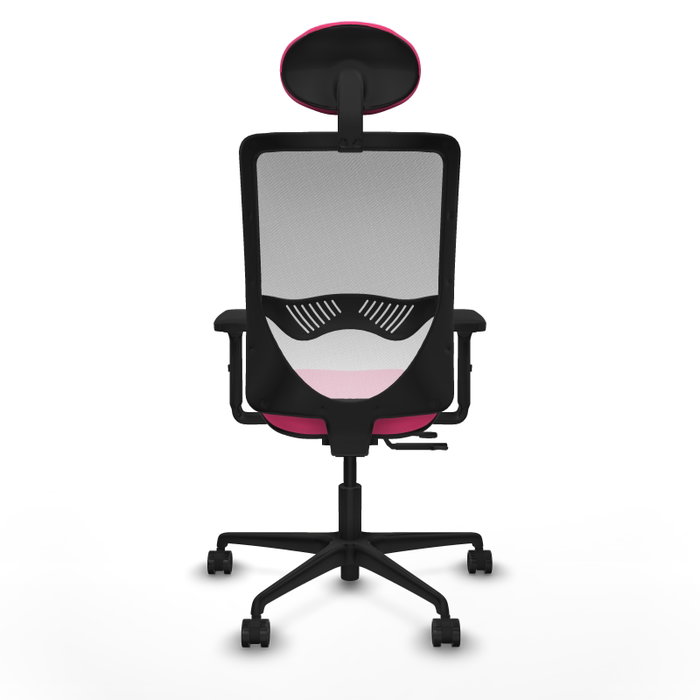 PIQUERAS Y CRESPO Silla de oficina Zulema Rosa y Blanco