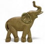 DKD Home Decor Figura de Elefante en Acacia Natural Marrón 20x3x20 cm