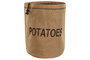DKD Home Decor Bolsa de Algodón y Poliéster Natural para Patatas 28x28x40 cm