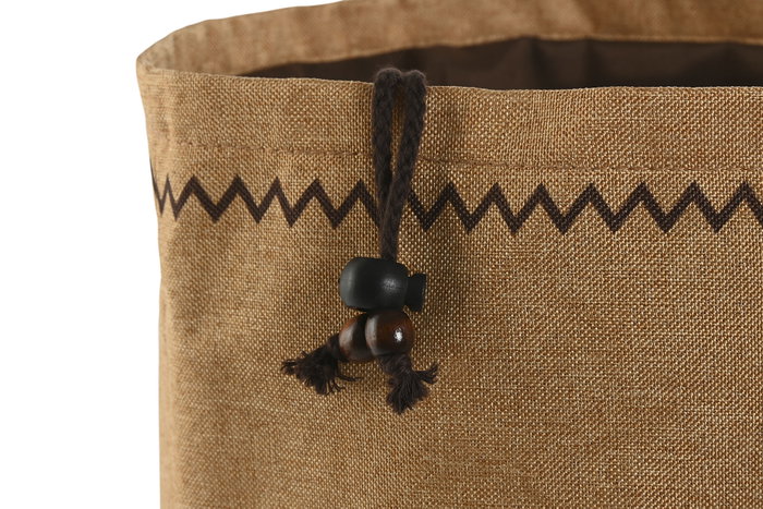 DKD Home Decor Bolsa de Algodón y Poliéster Natural para Patatas 28x28x40 cm