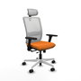 PIQUERAS Y CRESPO Silla de oficina Haches Naranja y Blanco