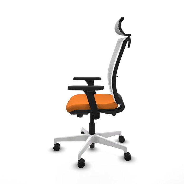PIQUERAS Y CRESPO Silla de oficina Haches Naranja y Blanco PIQUERAS Y CRESPO Silla de oficina Haches Naranja y Blanco