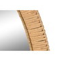 DKD Home Decor Espejo Oval Scandi Natural Ratán Cristal 53.5 x 4.5 x 85 cm