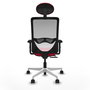 PIQUERAS Y CRESPO Silla de oficina Zulema con Mecanismo Sincro/Traslack Rojo y Blanco