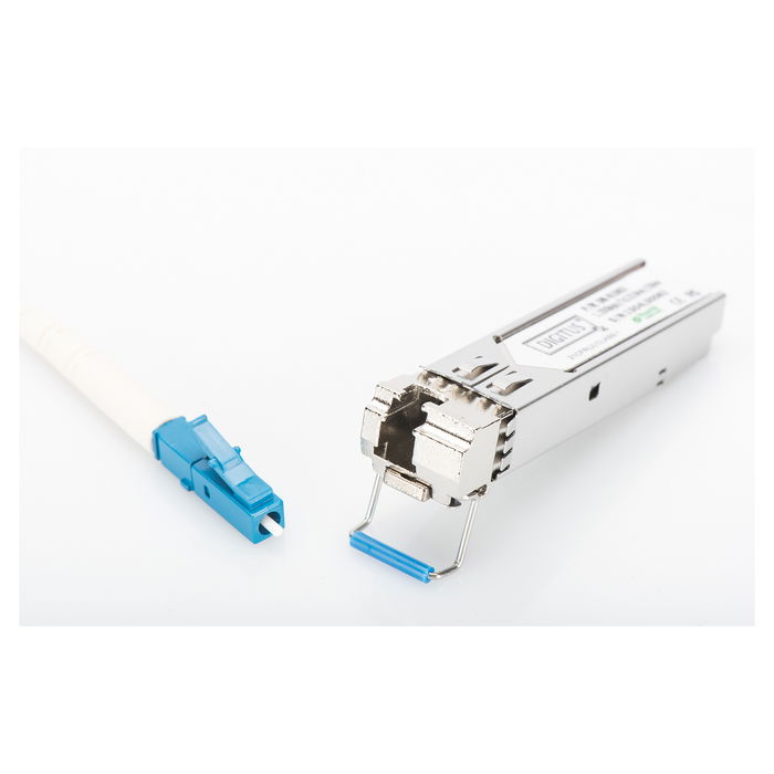 Digitus Módulo Mini GBIC (SFP) de 1.25 Gbps para Distancias de hasta 20 km - Conector LC Duplex, Fibra Monomodo, Compatible con Estándares