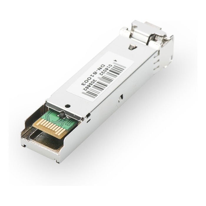 Digitus Módulo Mini GBIC (SFP) de 1.25 Gbps para Distancias de hasta 20 km - Conector LC Duplex, Fibra Monomodo, Compatible con Estándares