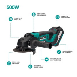 GSC Evolution Amoladora angular inalámbrica 20V
