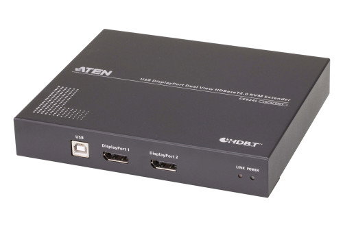ATEN CE924 Extensor KVM USB DisplayPort Dual View HDBaseT 2.0 - Vídeo 4K hasta 100m por Cable Cat6