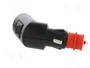 PRO CAR Enchufe de mechero de coche con borna de tornillo, 8A, negro