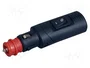 PRO CAR Enchufe de mechero de coche con borna de tornillo, 8A, negro