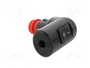 PRO CAR Enchufe de mechero de coche con borna de tornillo, 8A, negro