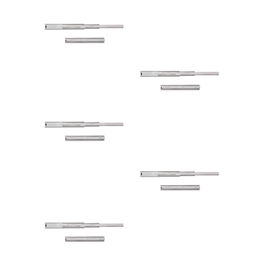 Emuca Lote de 5 juegos de guías para cajones, de bolas, altura 45mm, profundidad 300mm, extracción total, Cincado