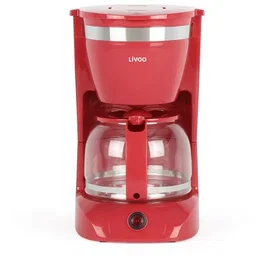 Livoo DOD163RC Cafetera eléctrica Roja