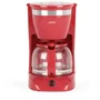 Livoo Cafetera Eléctrica DOD163RC 1.25L 800W 12 Tazas Roja