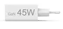 Hama 00201993 Cargador USB GaN 45W con Carga Rápida PD y Quick Charge, Doble Puerto USB-C/USB-A, Universal para Smartphone, Tablet y Portátil, Blanco