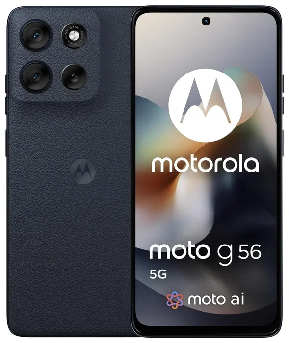 Motorola Moto G56 5G 8/256GB Black Oyster | Pantalla 6,72" 120Hz | Dimensity 7060 | 5G | NFC | IP68 Motorola Moto G56 5G 8/256GB Black Oyster | Pantalla 6,72" 120Hz | Dimensity 7060 | 5G | NFC | IP68