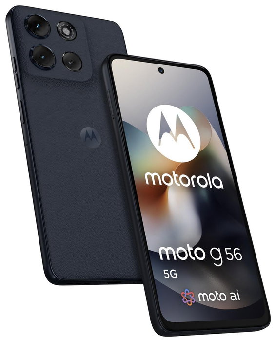 Motorola Moto G56 5G 8/256GB Black Oyster | Pantalla 6,72" 120Hz | Dimensity 7060 | 5G | NFC | IP68 Motorola Moto G56 5G 8/256GB Black Oyster | Pantalla 6,72" 120Hz | Dimensity 7060 | 5G | NFC | IP68