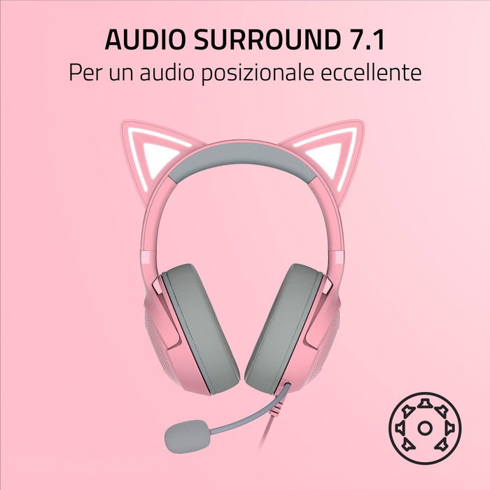 Razer Kraken Kitty V2 Rosé RZ04-04730200-R3M1 Razer Kraken Kitty V2 Rosé RZ04-04730200-R3M1