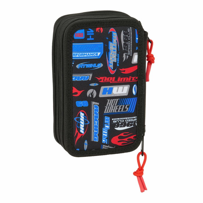 Safta Plumier Triple Hot Wheels 37 Piezas