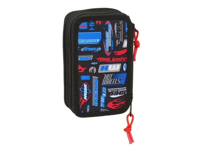 Safta Plumier Triple Hot Wheels 37 Piezas