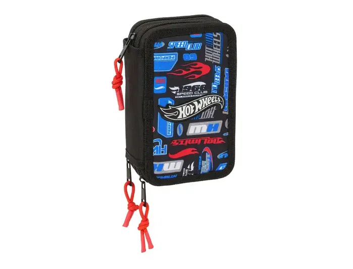 Safta Plumier Triple Hot Wheels 37 Piezas