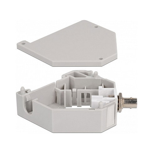 DeLOCK Adaptador de carril DIN con Keystone ST Simplex hembra a ST Simplex hembra DeLOCK Adaptador de carril DIN con Keystone ST Simplex hembra a ST Simplex hembra