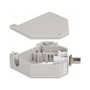 DeLOCK Adaptador de carril DIN Keystone ST Simplex hembra a ST Simplex hembra
