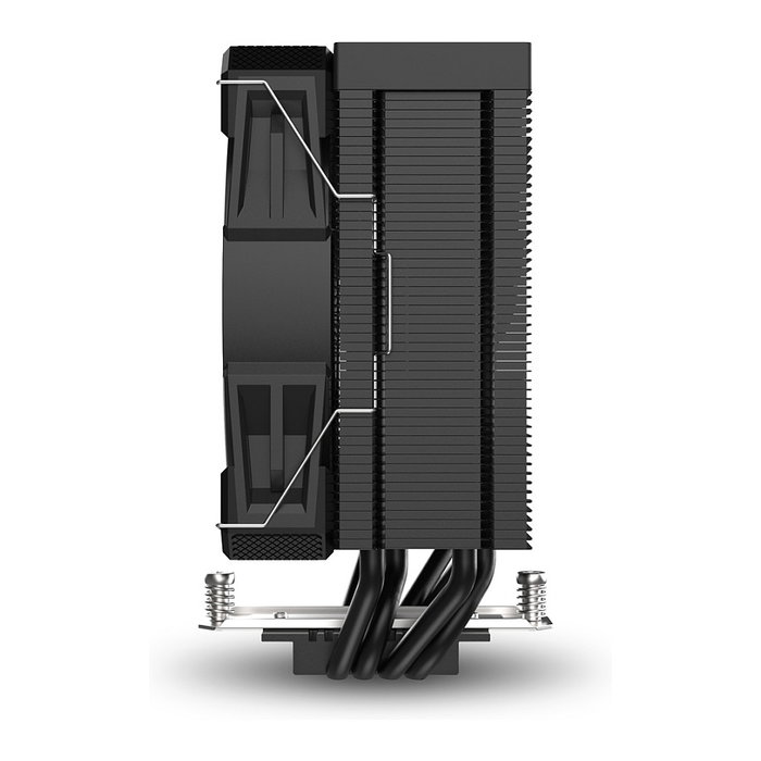 Sharkoon A40 Ventilador CPU Refrigerador Aire 12 cm, 1800 RPM, 121,55 m3/h, Negro - Compatible con AMD Ryzen e Intel Core i3/i5/i7/i9, Sockets AM4, AM5, LGA 1700, 1200, 1151, 1150