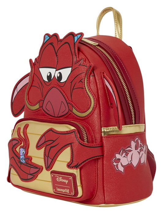Loungefly Mochila Mini Mushu Glitter Mulan
