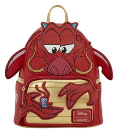 Loungefly Mochila Mini Mushu Glitter Mulan