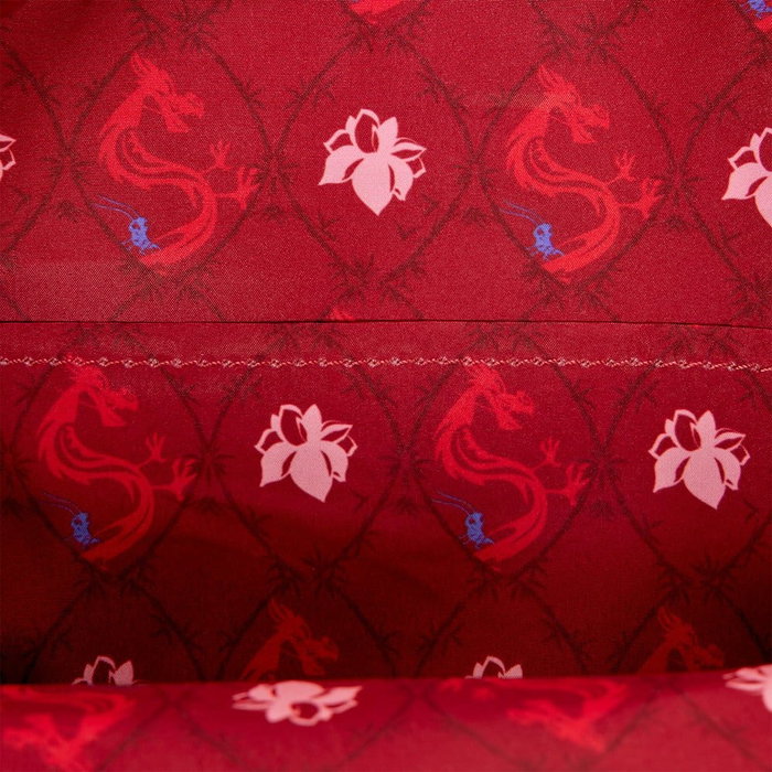 Loungefly Mochila Mini Mushu Glitter Mulan