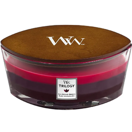 Woodwick Trilogy Ellipse Vela Aromática Sun Ripened Berries 453 gr