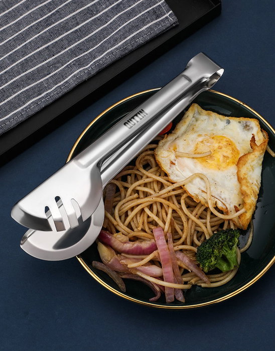 Quttin Pinzas de Cocina Multiuso de Acero 23,5 cm