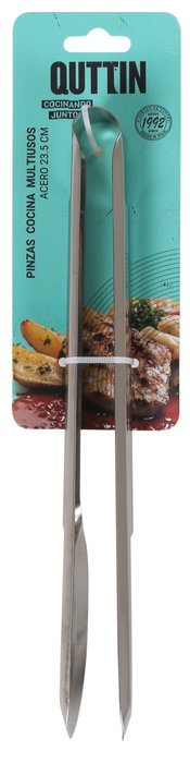 Quttin Pinzas de Cocina Multiuso de Acero 23,5 cm