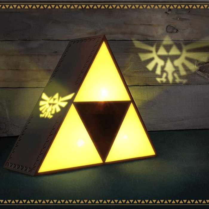 PALADONE Lámpara de Ambiente The Legend of Zelda Triforce, Conexión USB, Necesita Pilas