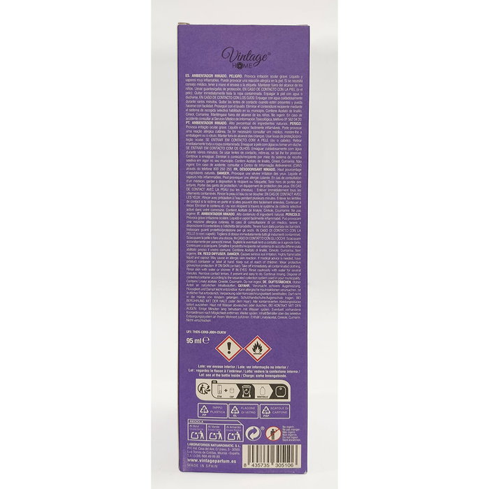 Vintage Home SERENITY ambientador mikado decorativo esencia lavanda, 95 ml