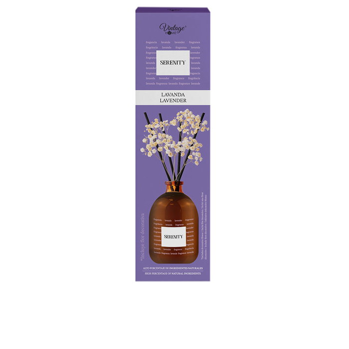 Serenity Ambientador Mikado Vintage - Fragancia Lavanda para el Hogar, 95 ml