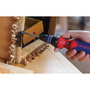 Workpro Destornillador de Carraca 12 en 1 con 6 Puntas Dobles de Acero - PH1, PH2, PH3, T10, T15, T20, T25, S1, S2, S3, Plana 4mm/5mm, Color Azul y Rojo